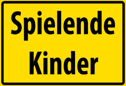 Blechschild 20x30 spielende - blechschild,