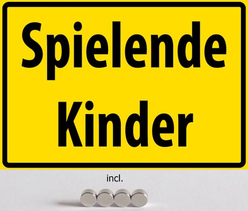 Blechschild 20x30 spielende - blechschild,