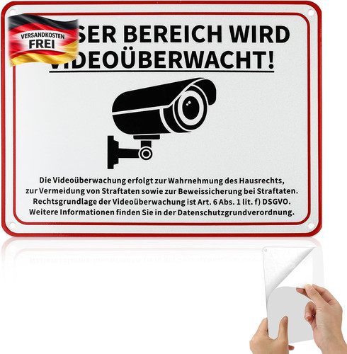 Videoüberwachung schild - videoüberwachung,